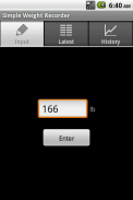 Simple Weight Recorder screenshot 0