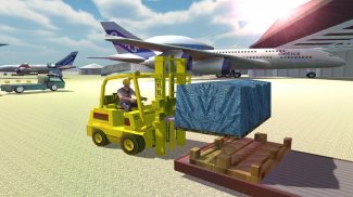 รถยกสนามบินขับรถหนักเครื่องจักร Sim 3D screenshot 4