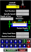 Circle Pocket CNC Milling Programming Calculator screenshot 7