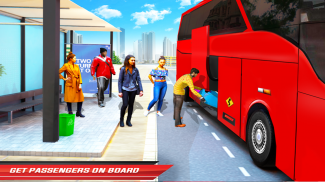 City Coach Bus Driving Sim 3D screenshot 0