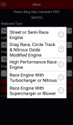 Piston Ring Gap Calculator PRO screenshot 0