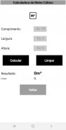 M³ - Calculadora de Metro Cúbico screenshot 1