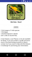 Bird Data - Brazil screenshot 1