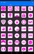 Inverted White and Pink Icon Pack Free screenshot 15