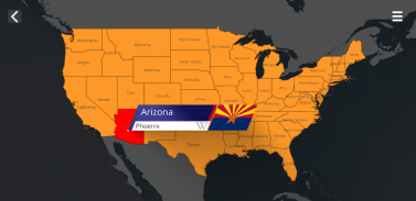 US States map screenshot 0