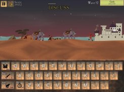 Typ Verteidigung - Tippen und Schreiben Spiel screenshot 2