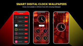 Smart Digital Clock Wallpapers screenshot 2