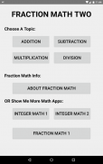 Fraction Math Two screenshot 0