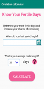 Pregnancy and Ovulation Calculator screenshot 2