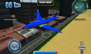 A-طائرة محاكاة الطيران 3D screenshot 11