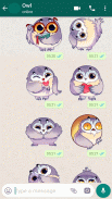 Cute Owl Stickers-WAStickerApp screenshot 2