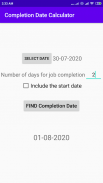 Completion Date Calculator screenshot 3