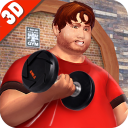 Fat Boy Gym Fitness Games Icon