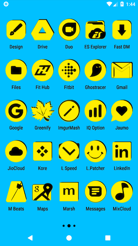 Yellow and Black Icon Pack Free 5.8 Download Android APK  Aptoide