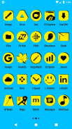 Yellow and Black Icon Pack v4.7 ✨Free✨ screenshot 3