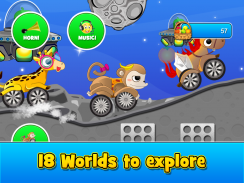 适合幼儿和儿童的动物赛车 screenshot 7