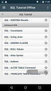 SQL Tutorial Offline screenshot 2