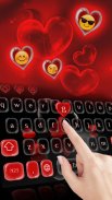 Red Love Hearts Keypad screenshot 0