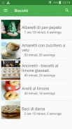 Biscotti ricette di cucina gratis in italiano. screenshot 0