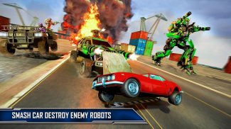 Ramp Car Robot Transforming Game: Robot Car Games screenshot 7
