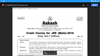 Aakash Study Material,Test paper,JEE Book screenshot 4