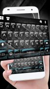 Tech Black Glass Tastatur-Thema screenshot 1