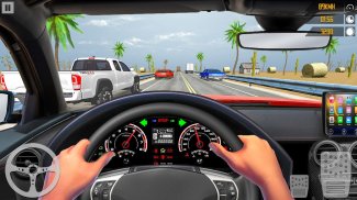 VR Traffic Racing Dalam Memandu Kereta: Permainan screenshot 0