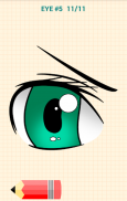 Cómo Dibujar Ojos de Anime screenshot 1
