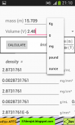 Density Calculator screenshot 3