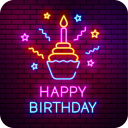 Birthday Cake Photo Card Maker Icon