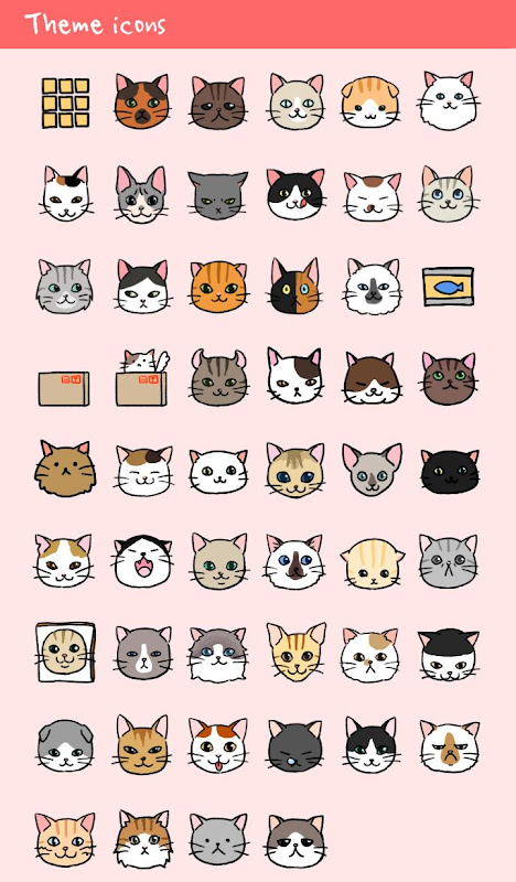 I Love Cats Turn all your icons into cute kitty cats with this adorable  theme! Download Now： …