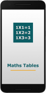 Maths Tables screenshot 0