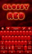 Glossy Red GO Keyboard Theme screenshot 1