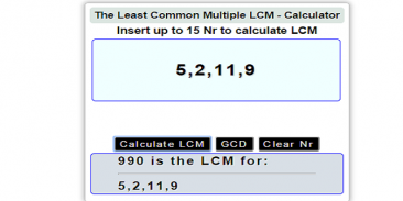 GCD Greatest Common Divisor / Factor Calculator screenshot 3