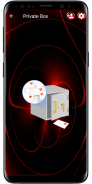 SMS Theme Sphere Red - black chat text message screenshot 0