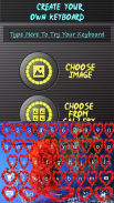 แป้นพิมพ์ดอกกุหลาบแดง screenshot 5