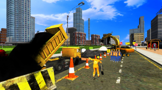 New York City Road Construction: construction game screenshot 0