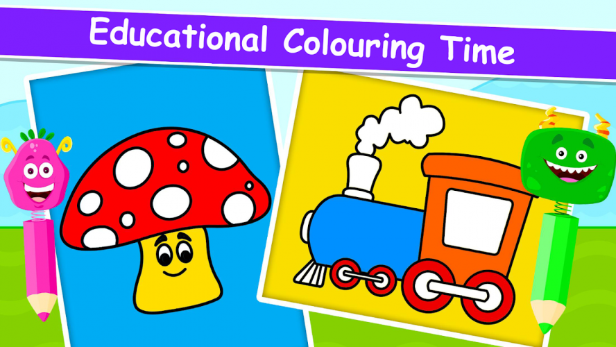 train coloring pages games for kids