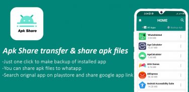 Apk share app : transfer & share apk files screenshot 0