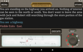 The Forgotten Nightmare 2 Text Adventure Game screenshot 0