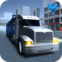 Big car transport truck 3D