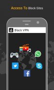 Black VPN Fast Hotspot Shield Free Unlimited Proxy screenshot 0