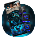 Tech Sense Steering Wheel Car Theme Galaxy M20 Icon