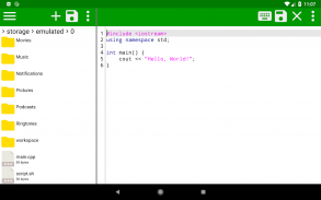 C/C++ Editor screenshot 2