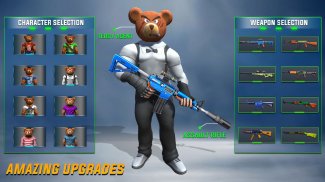 Teddy jogo greve arma urso: jogos de tiro contra screenshot 5