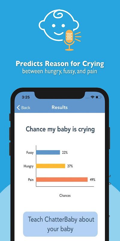 ChatterBaby, an app that helps parents know when and why their baby is  crying, used in new research