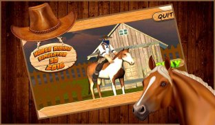 Horse riding simulator 3d 2016 screenshot 0