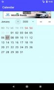 CALENDAR - Months and Days, EASY week view, select YEAR and NEXT or PREVIOUS month screenshot 0