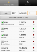 Exchange rate. All currencies screenshot 1