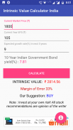 Intrinsic Value Calculator Indian Stock Prediction screenshot 1